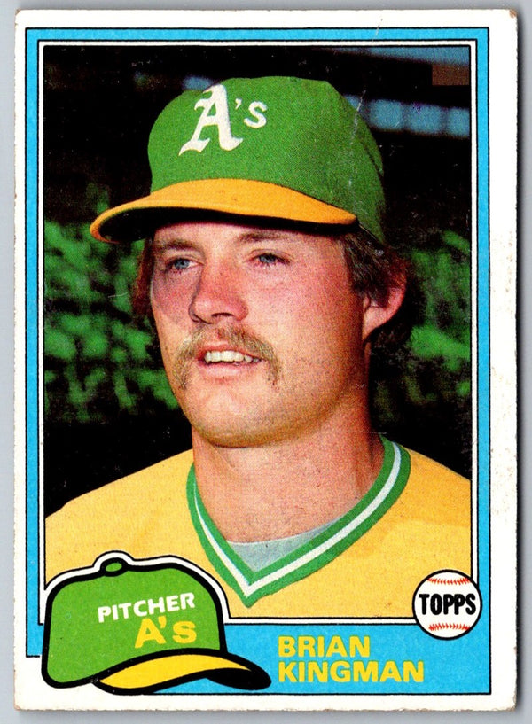 1981 Topps Brian Kingman #284