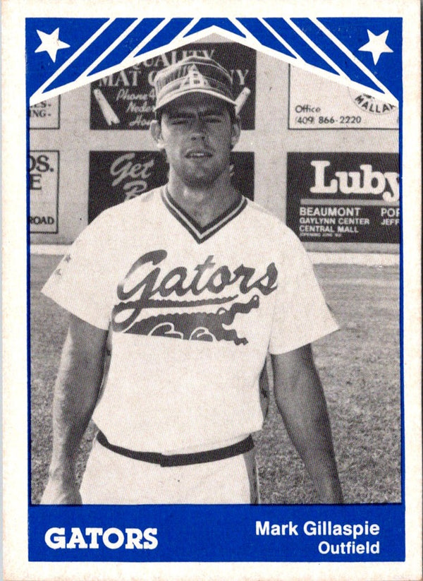 1983 TCMA Beaumont Golden Gators Mark Gillaspie #15