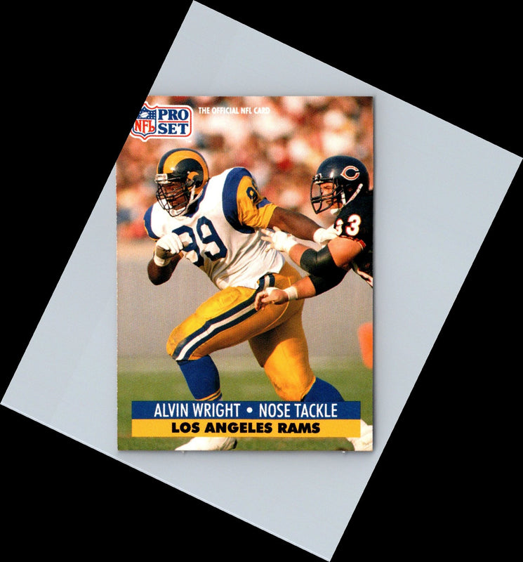 1991 Pro Set Alvin Wright #206
