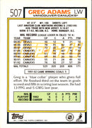 1992 Topps Greg Adams