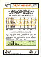 1992 Topps Greg Adams #507