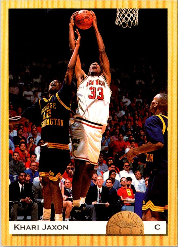 1993 Classic Draft Picks Khari Jaxon #93