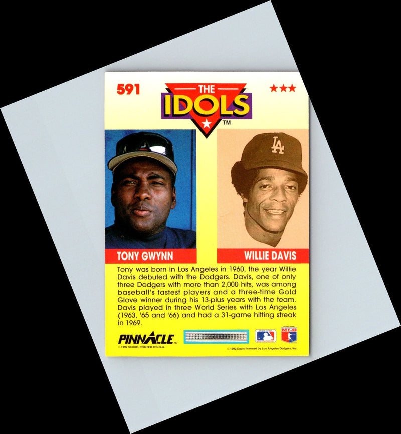 1992 Pinnacle Tony Gwynn/Willie Davis