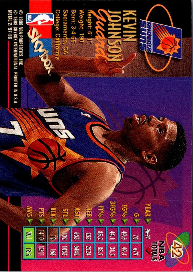 1997 Metal Universe Kevin Johnson