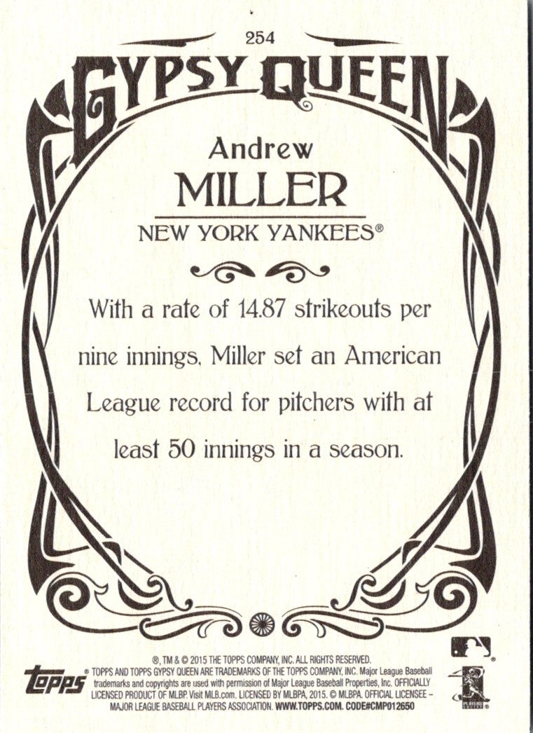 2015 Topps Gypsy Queen Andrew Miller