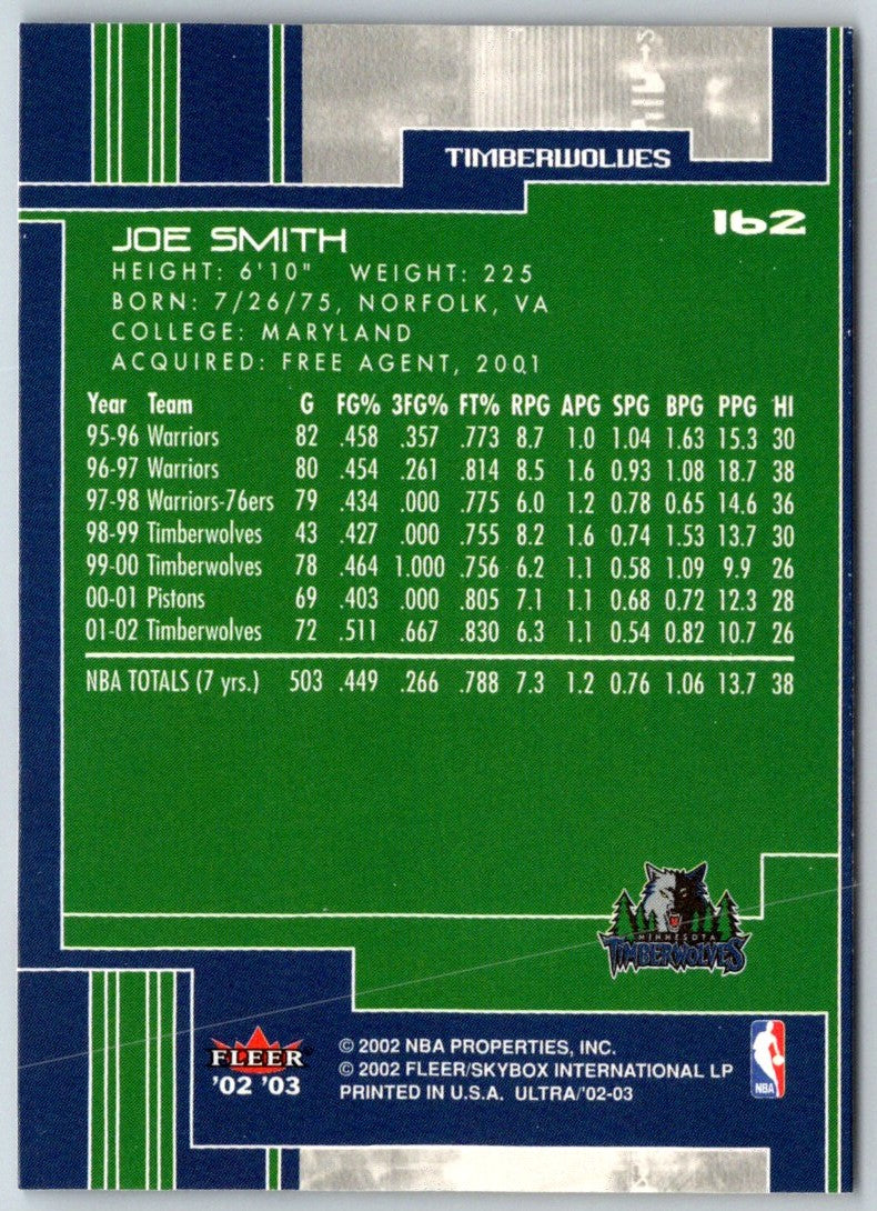 2002 Ultra Joe Smith