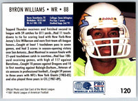 1991 Proset World League Byron Williams #120