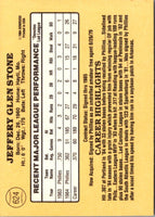 1985 Donruss Jeff Stone #624 Rookie