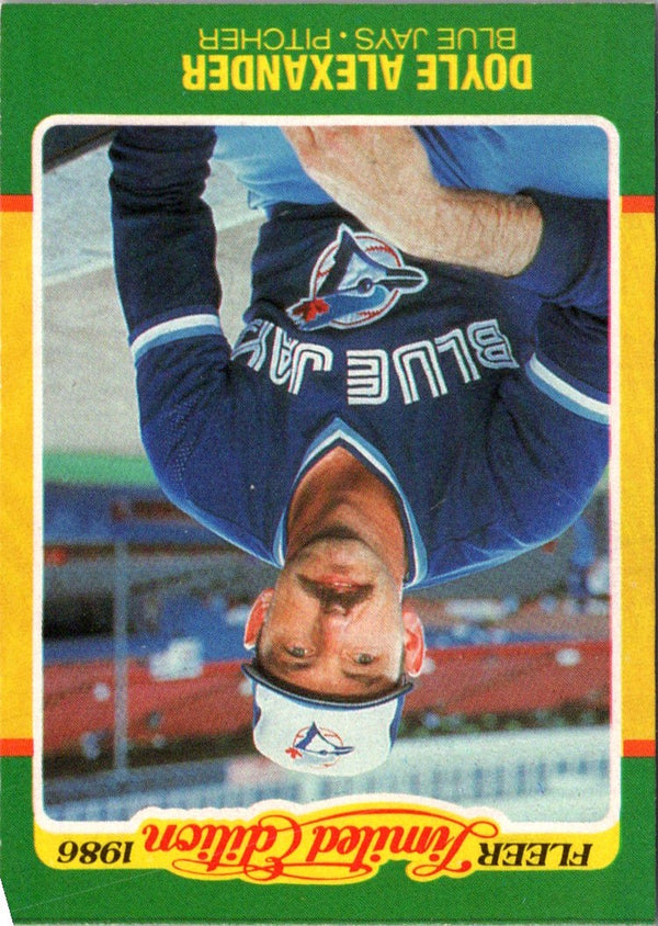 1986 Fleer Limited Edition Doyle Alexander #1