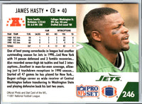 1991 Pro Set James Hasty #246