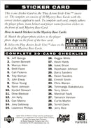 1996 Collector's Choice Update Play Action Stick-Ums Troy Aikman