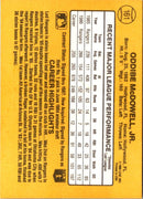1987 Donruss Oddibe McDowell