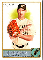 2011 Topps Allen & Ginter Glossy Factory Set Javier Vazquez #49 /999
