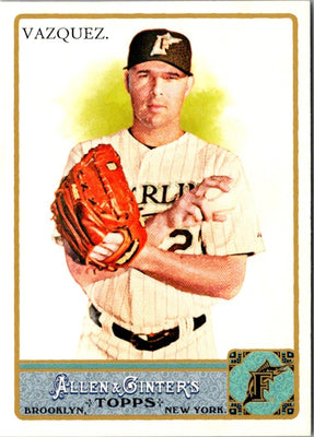 2011 Topps Allen & Ginter Glossy Factory Set Javier Vazquez #49 /999