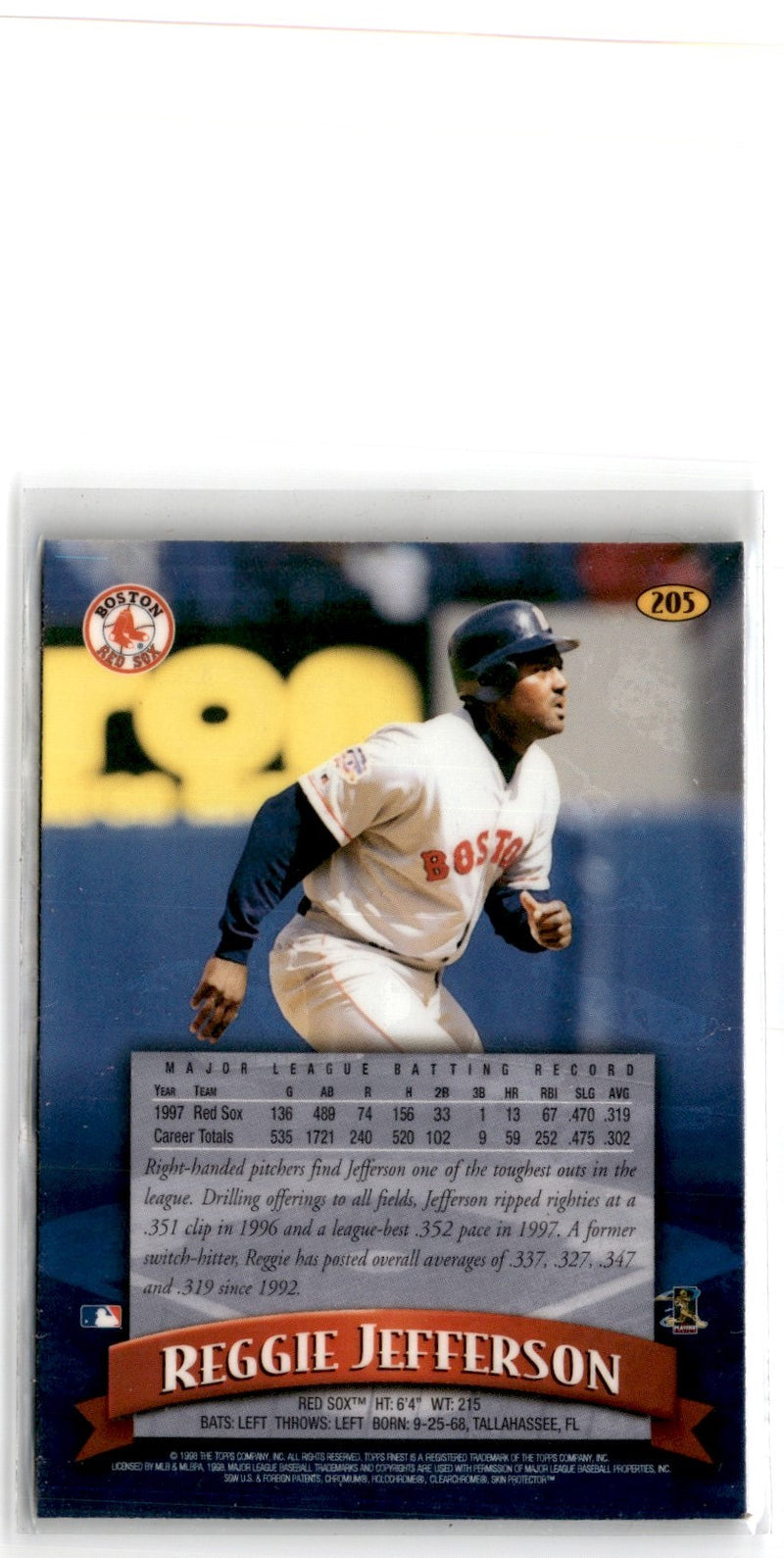 1998 Finest Reggie Jefferson