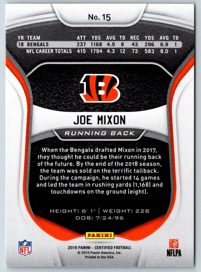 2019 Panini Certified Joe Mixon