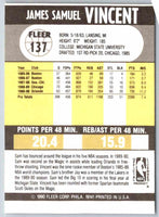 1990 Fleer Sam Vincent #137