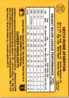 1987 Donruss Keith Atherton #272