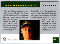 1991 Pro Line Portraits Tony Mandarich #41