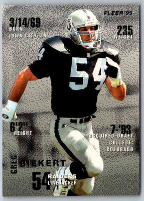 1995 Fleer Greg Biekert #187
