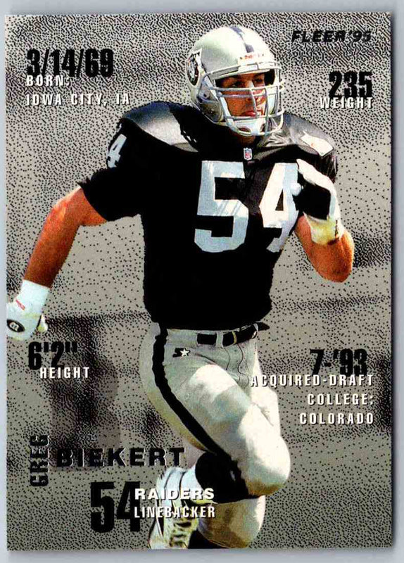 1995 Fleer Greg Biekert #187