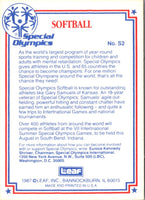 1987 Leaf Special Olympics Softball #S2