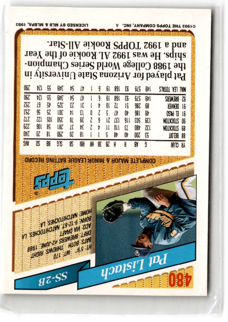 1993 Topps Pat Listach