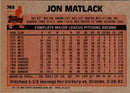 1983 Topps Jon Matlack