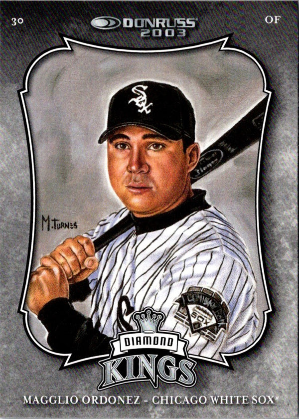 2002 Donruss Diamond Kings Magglio Ordonez #16