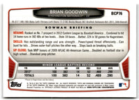 2013 Bowman Chrome Prospects Brian Goodwin #BCP76