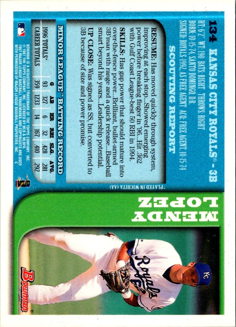 1997 Bowman Mendy Lopez