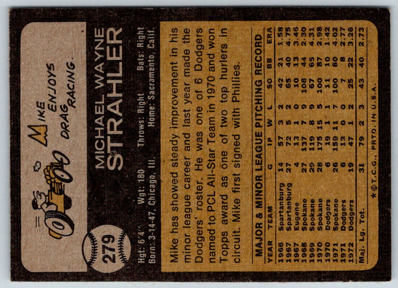 1973 Topps Mike Strahler