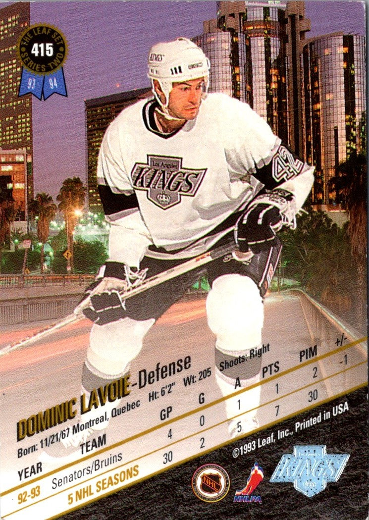 1993 Leaf Dominic Lavoie