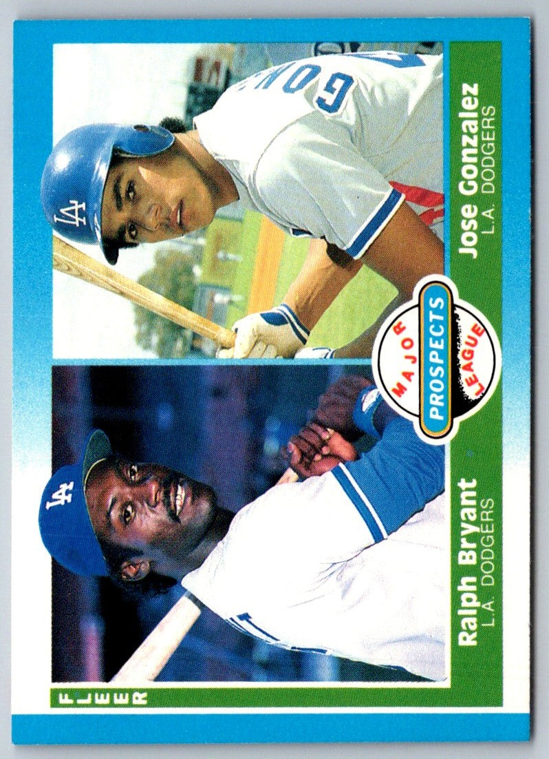 1987 Fleer Ralph Bryant/Jose Gonzalez