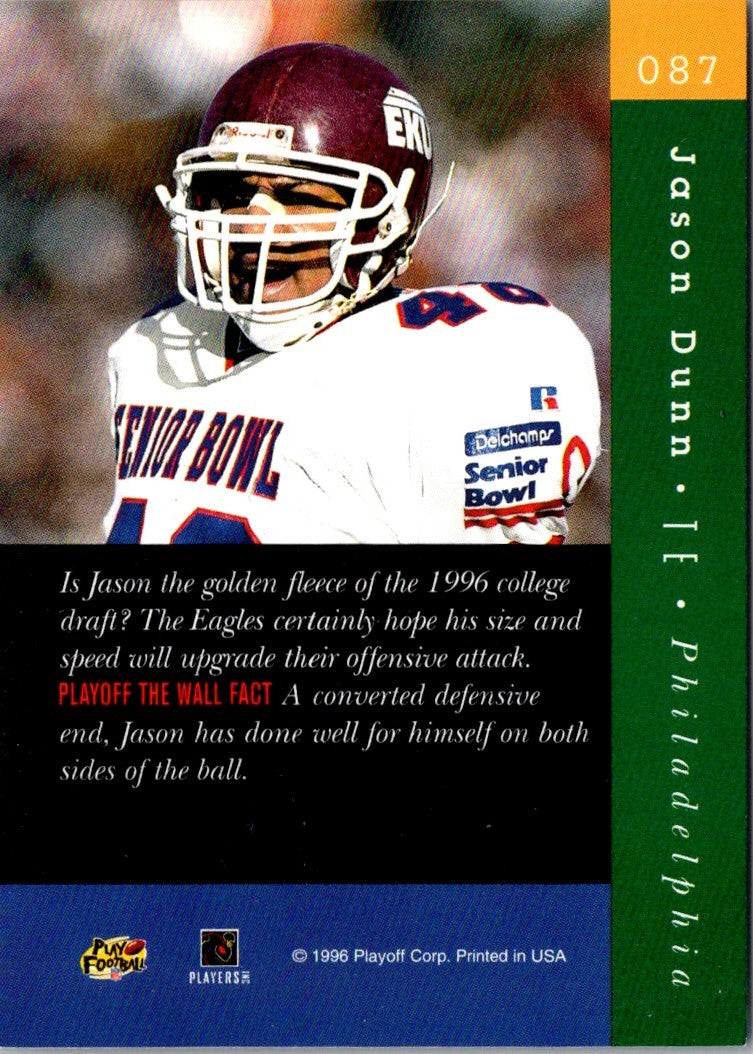 1996 Playoff Absolute Jason Dunn