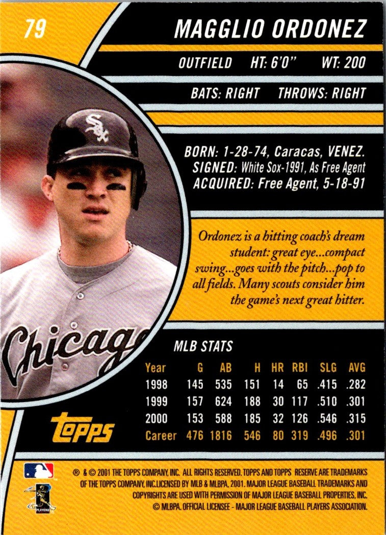 2001 Topps Reserve Magglio Ordonez