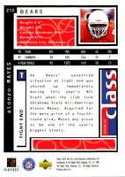 1998 UD Choice Alonzo Mayes #210 Rookie