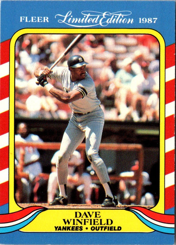 1987 Fleer Limited Edition Dave Winfield #42