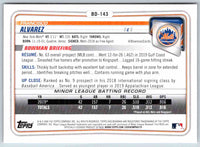 2020 Bowman Francisco Alvarez #BD-143