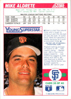 1988 Score Young Superstars I Mike Aldrete #35
