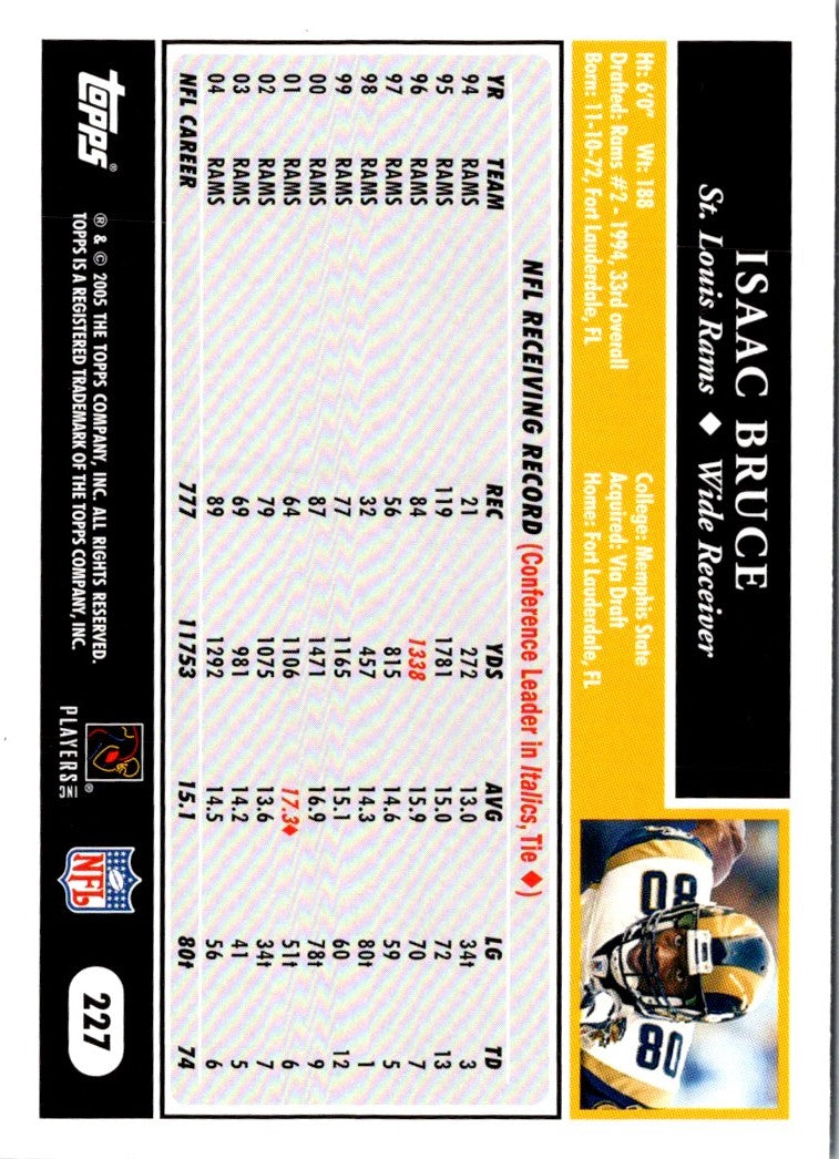 2005 Topps Isaac Bruce