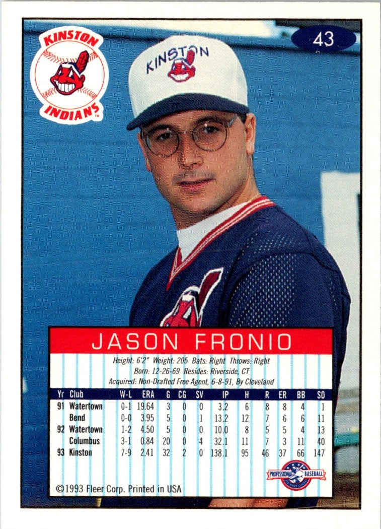 1993 Fleer Excel Jason Fronio