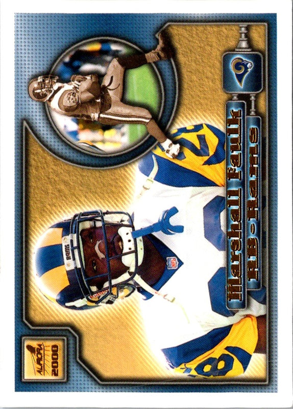 2000 Pacific Aurora Marshall Faulk #118