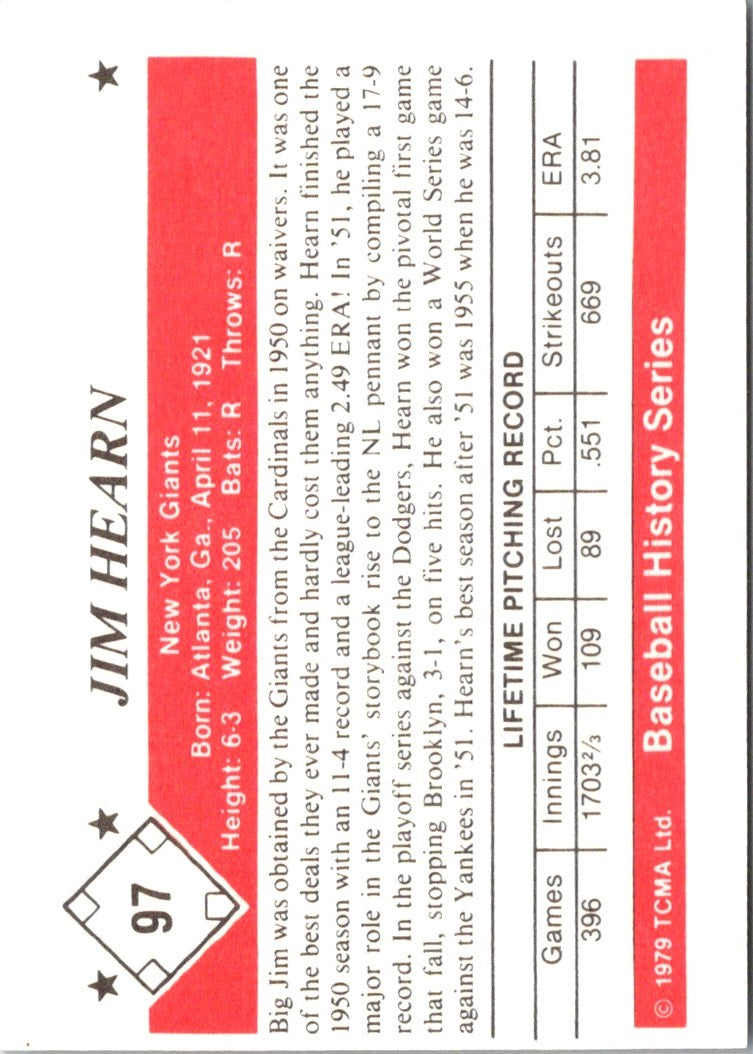 1979 TCMA 50's Jim Hearn