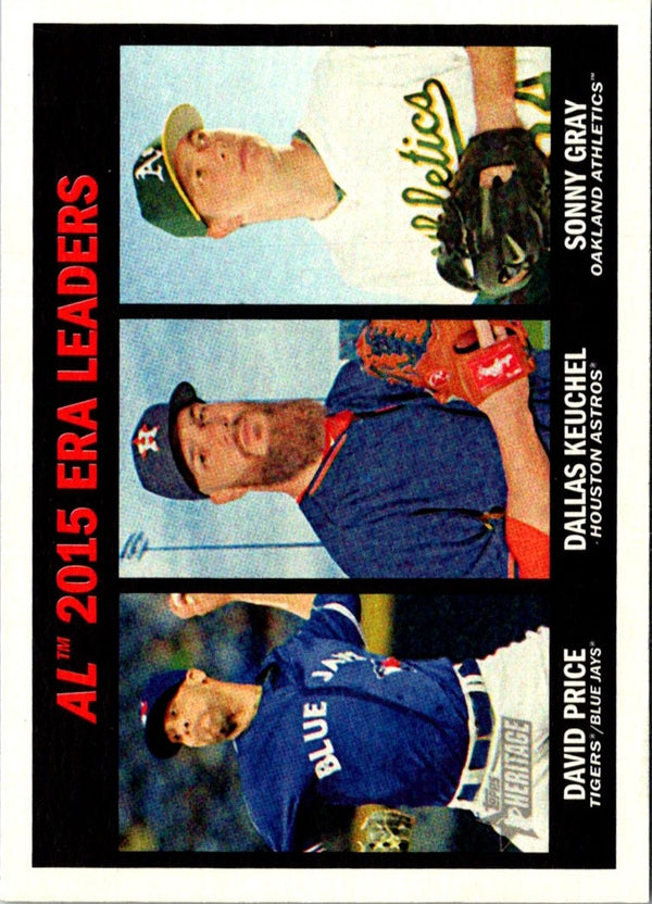 2016 Topps Heritage David Price/Dallas Keuchel/Sonny Gray #233