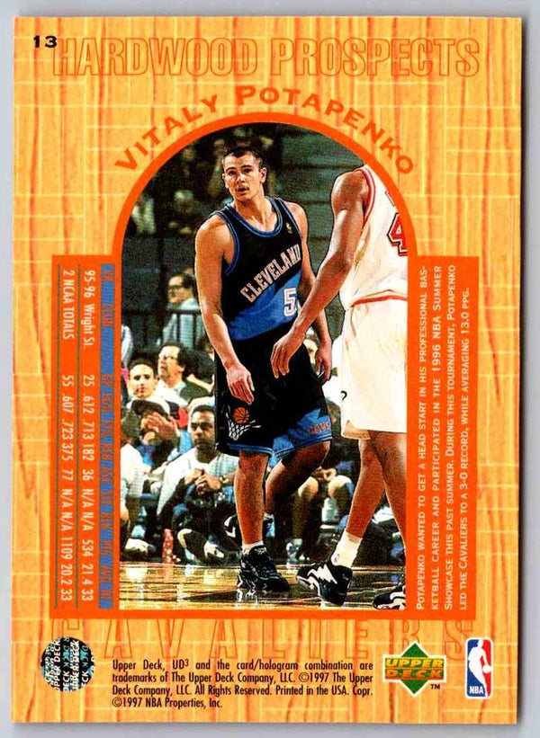 1995 Upper Deck Vitaly Potapenko #13