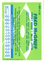 1989 Topps Hills Team MVP's Fred McGriff #20