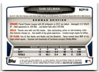 2013 Bowman Chrome Prospects Sam Selman #BCP110