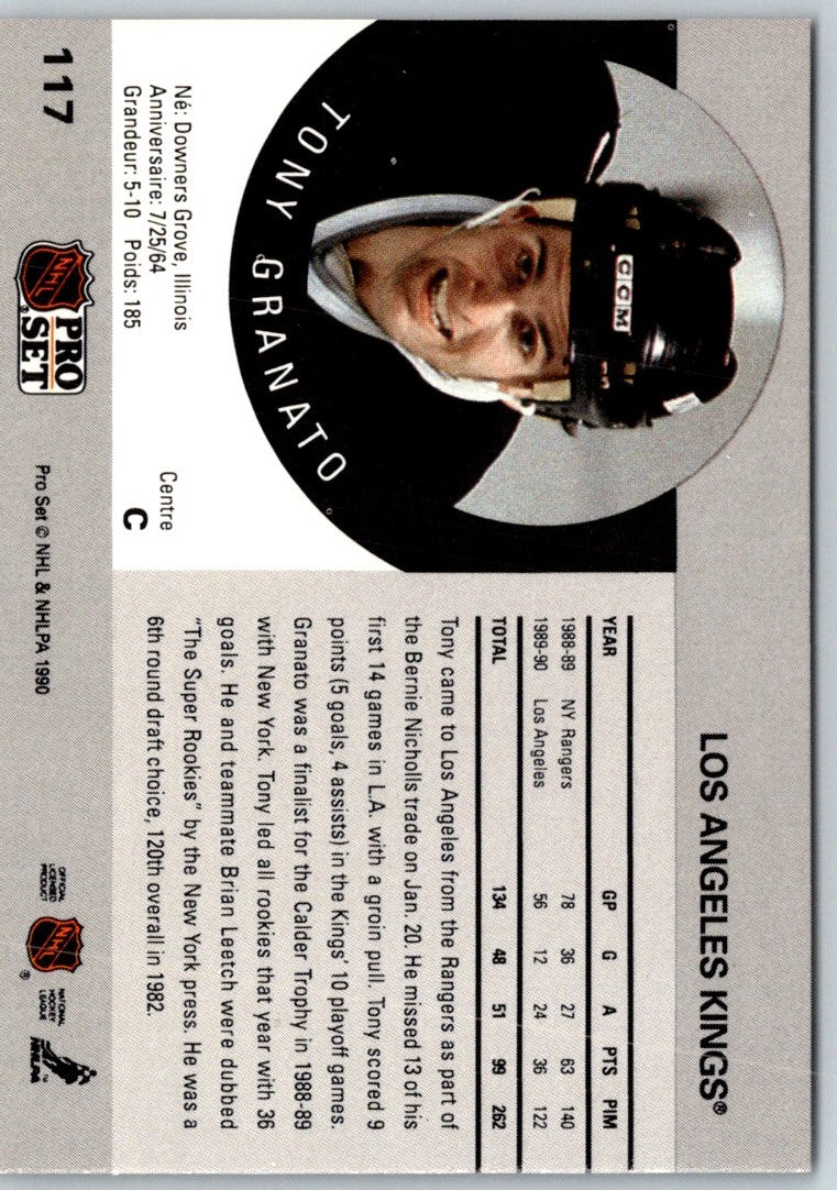 1990 Pro Set Tony Granato