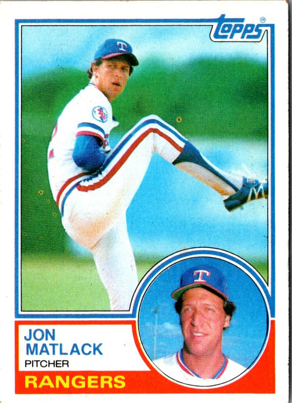 1983 Topps Jon Matlack #749